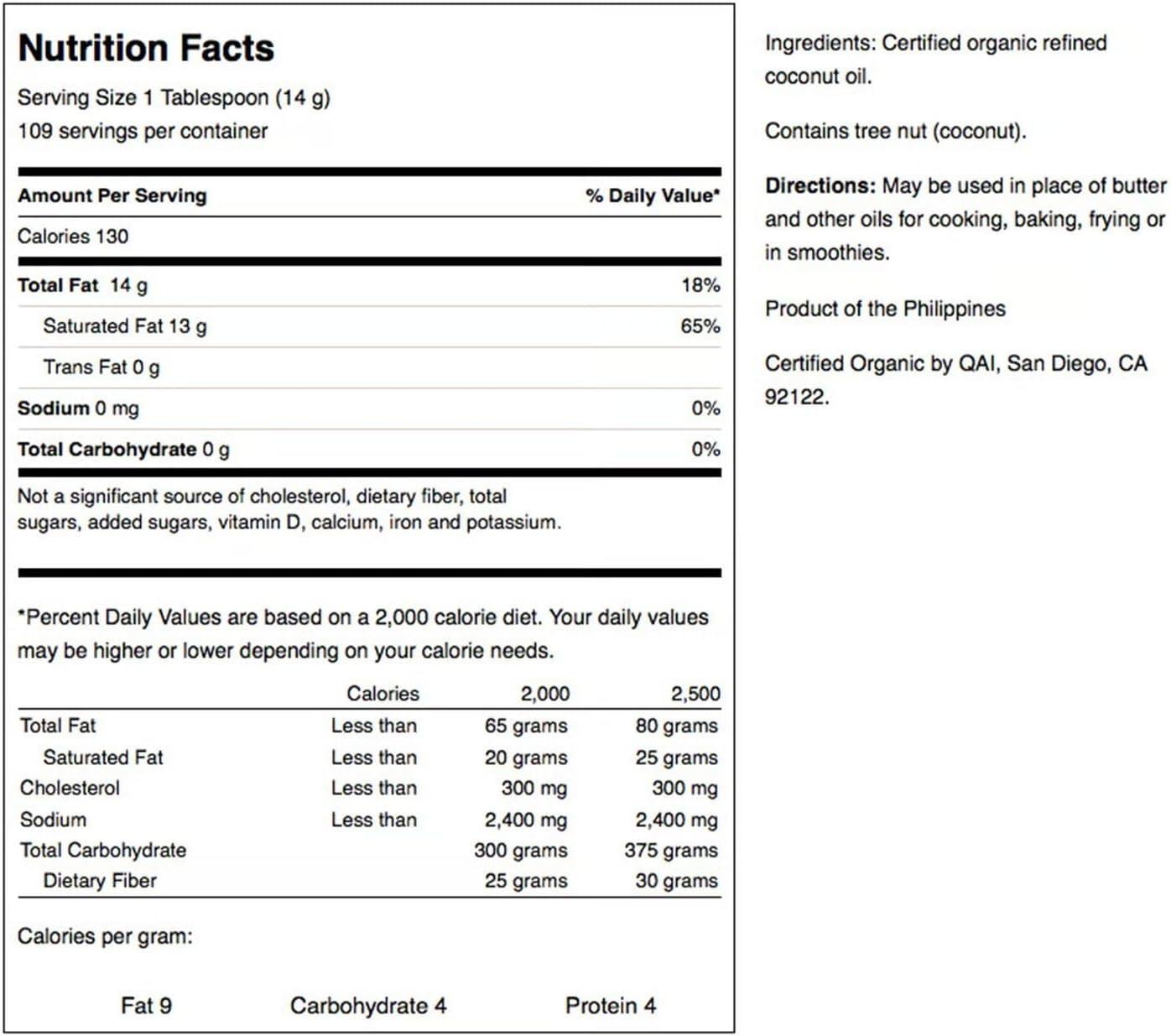 imageSwanson 100 Certified Organic Flavor Free Coconut Oil Cooking Baking Frying Beauty EFAs MCTs 3 lbs 6 ounces 153 kg Solid Oil