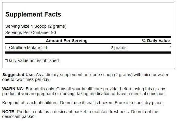 imageSwanson Amino Acid LCitrulline Malate Complex 635 Ounce 180 g Pwdr