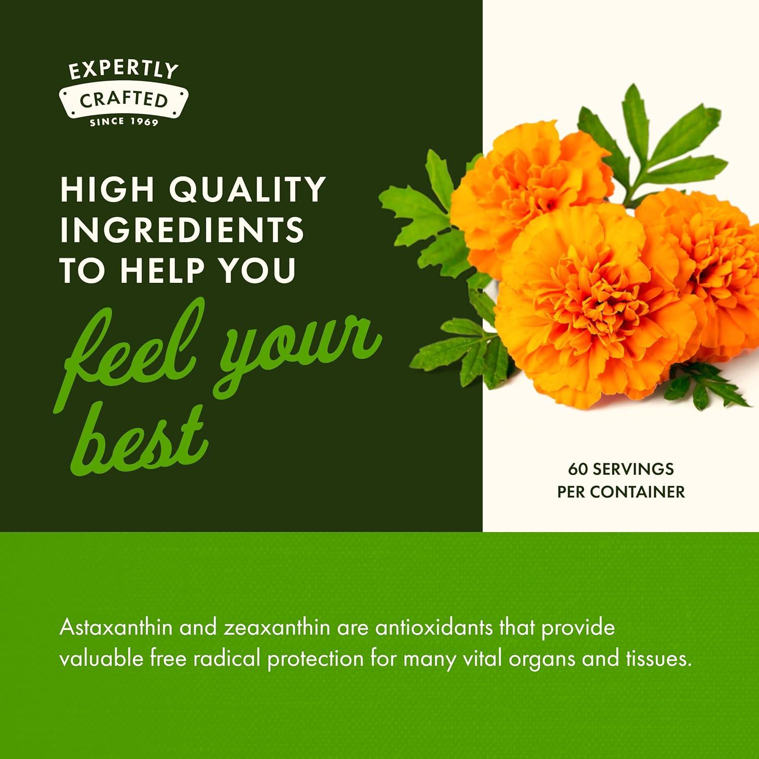 imageSwanson Astaxanthin ampamp Zeaxanthin Eye Vision Brain Skin Health Antioxidant Support Supplement Astaxanthin 4 mg ampamp OmniXan Zeaxanthin 4 mg 60 Softgels Sgels60 Count Pack of 1