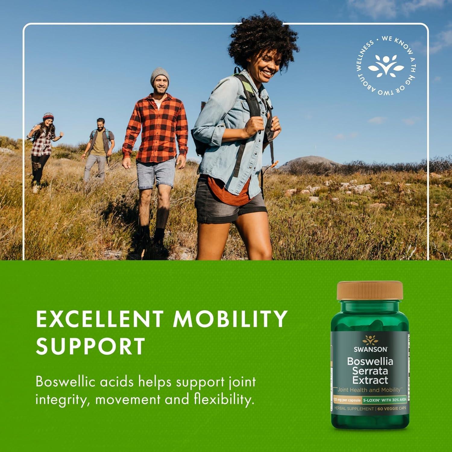 imageSwanson Boswellia Serrata Extract 125 Milligrams 60 Veg Capsules60 Count Pack of 3