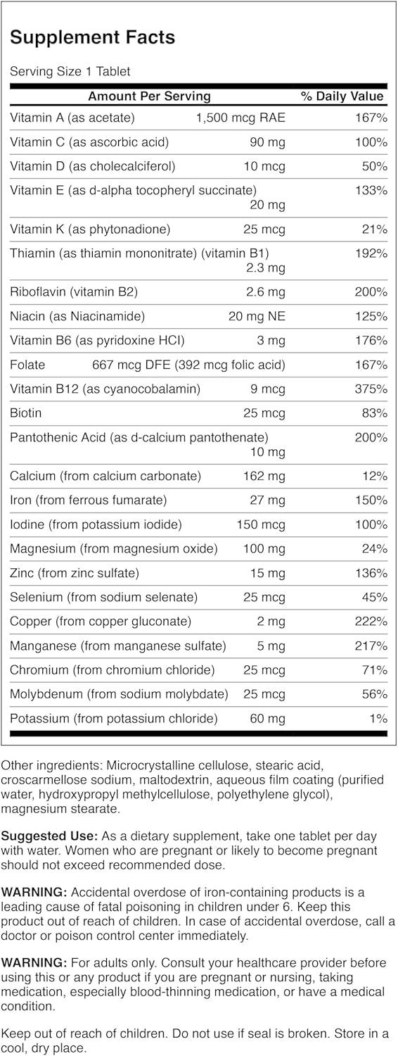 imageSwanson Century Formula Multivitamin with Iron 130 Tabs