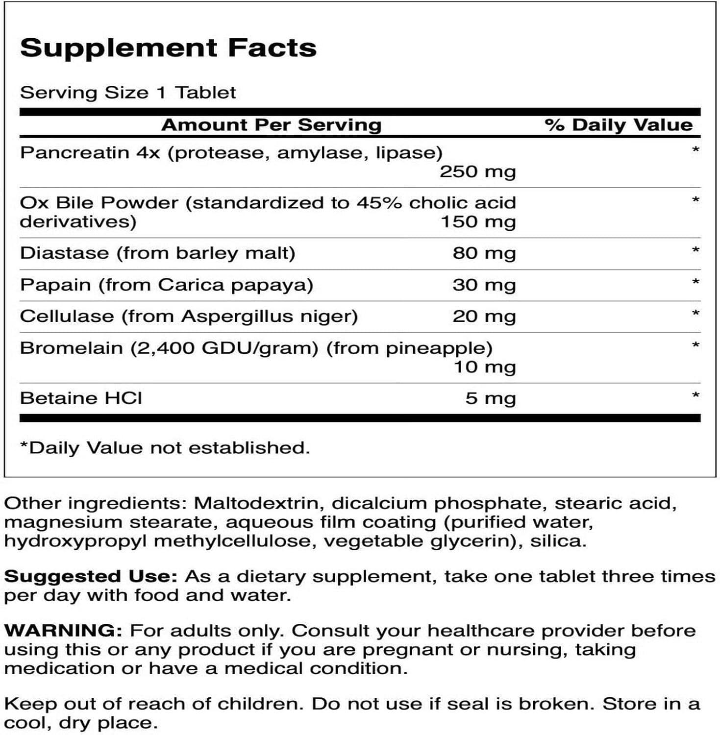 imageSwanson Digestive Enzymes 180 Tabs