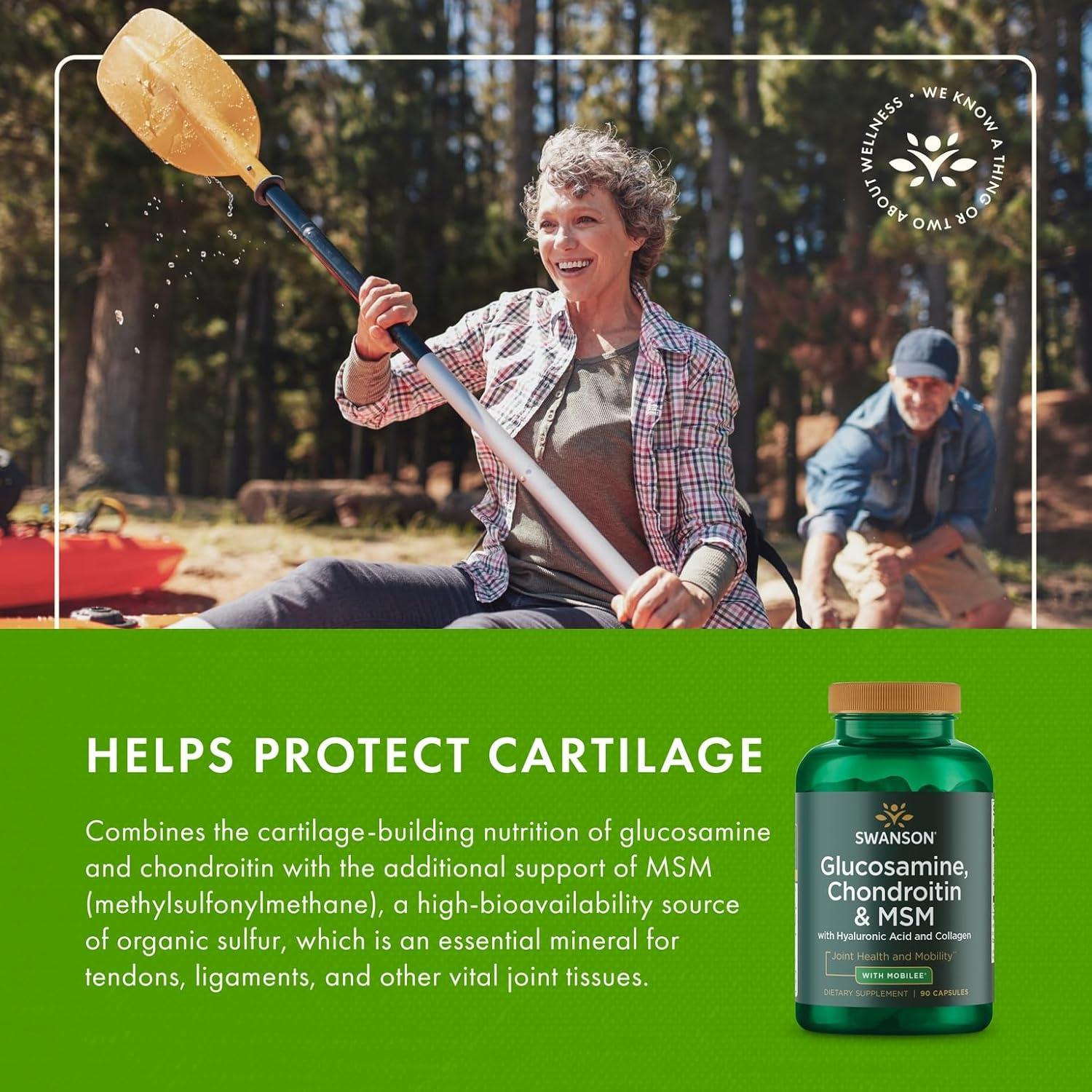imageSwanson Glucosamine Chondroitin ampamp Msm with HyalJoint 90 Capsules