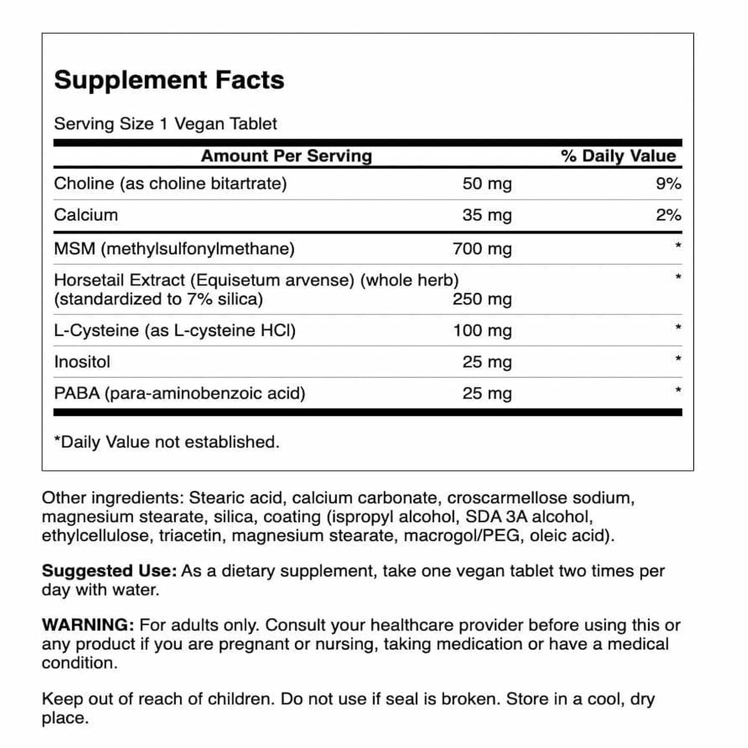 imageSwanson Hair Skin and Nails 60 Tabs