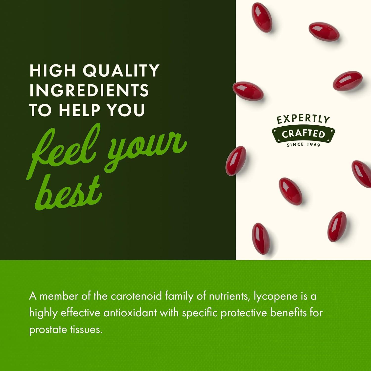 imageSwanson LycopeneNatural Mens Health Supplement Promoting Prostate ampamp Heart Health Supports Blood Pressure Within a Normal Range 60 Softgels60 Count Pack of 1