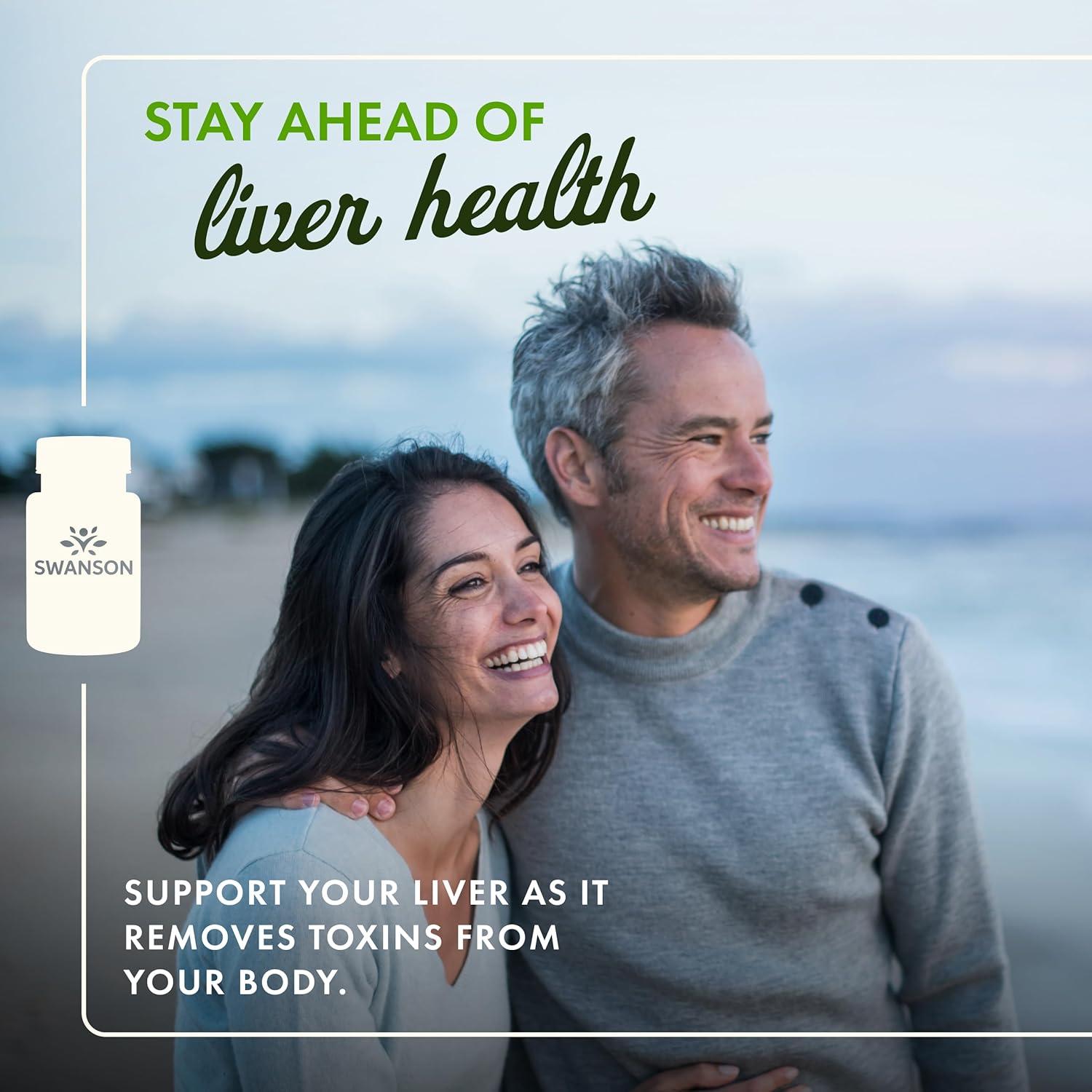 imageSwanson Milk Thistle Standardized Herbal Liver Support Supplement w 80 Silymarin Natural Formula Helping to Maintain Overall Health ampamp Wellbeing 120 Capsules120 Count Pack of 2