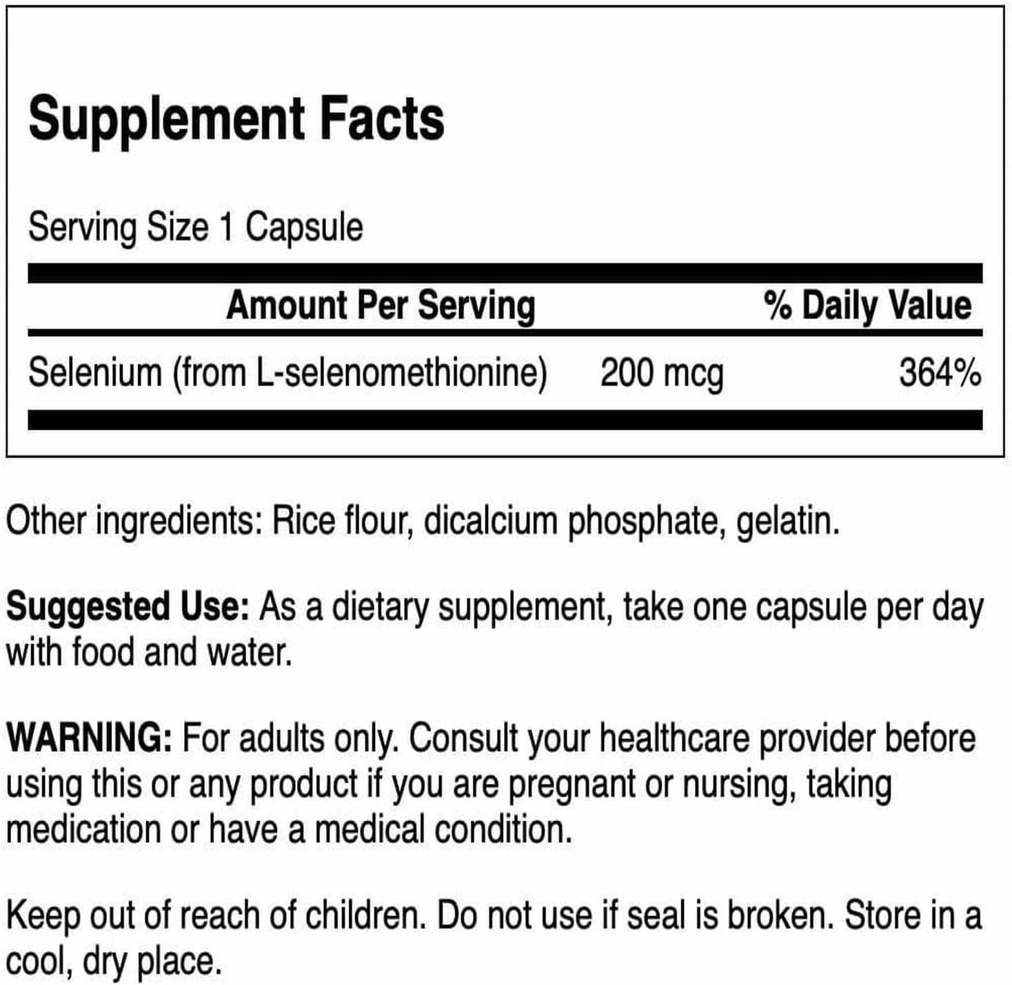 imageSwanson Semsc Selenium 200 mcg 120 Capsules