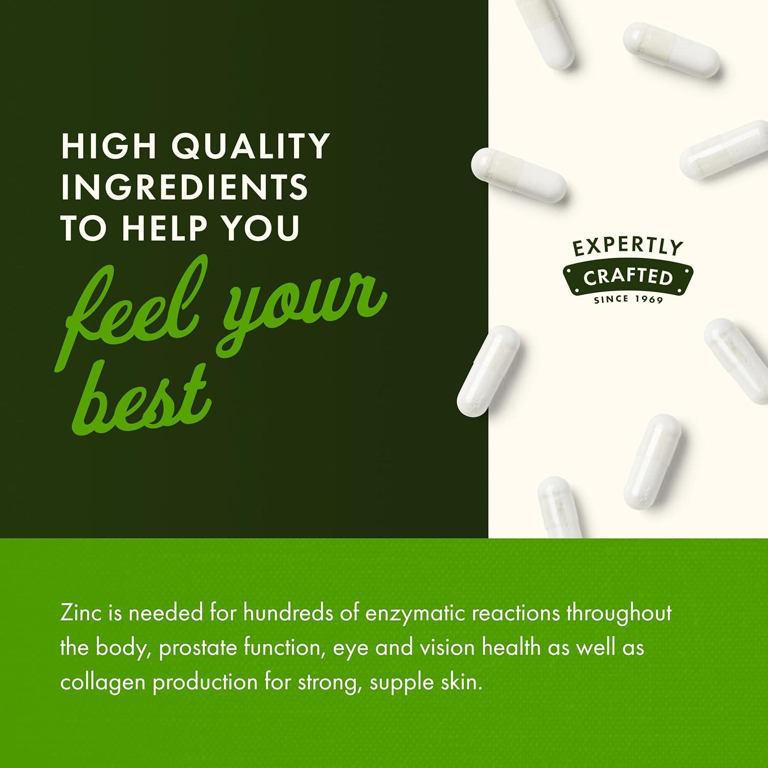 imageSwanson Zinc Picolinate Mineral Supplement Promoting Prostate Health Vision Health ampamp Immune Support Body Preferred Form of Chelated Zinc 60 Capsules 22mg Each60 Count Pack of 3