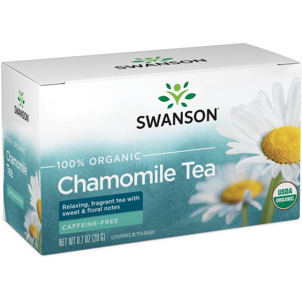 imageSwanson 100 Certified Organic Chamomile Tea 20 BagS