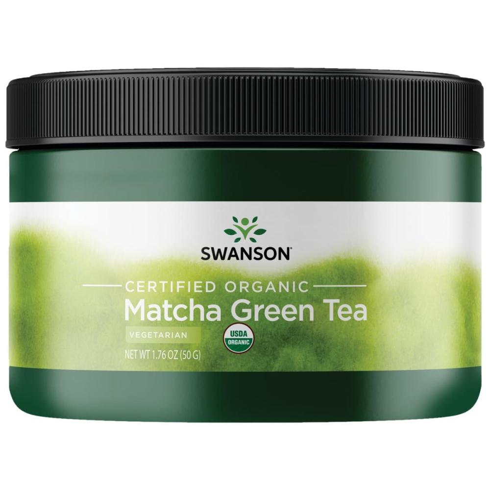 imageSwanson 100 Certified Organic Matcha Green Tea 176 Ounce 50 g Pwdr