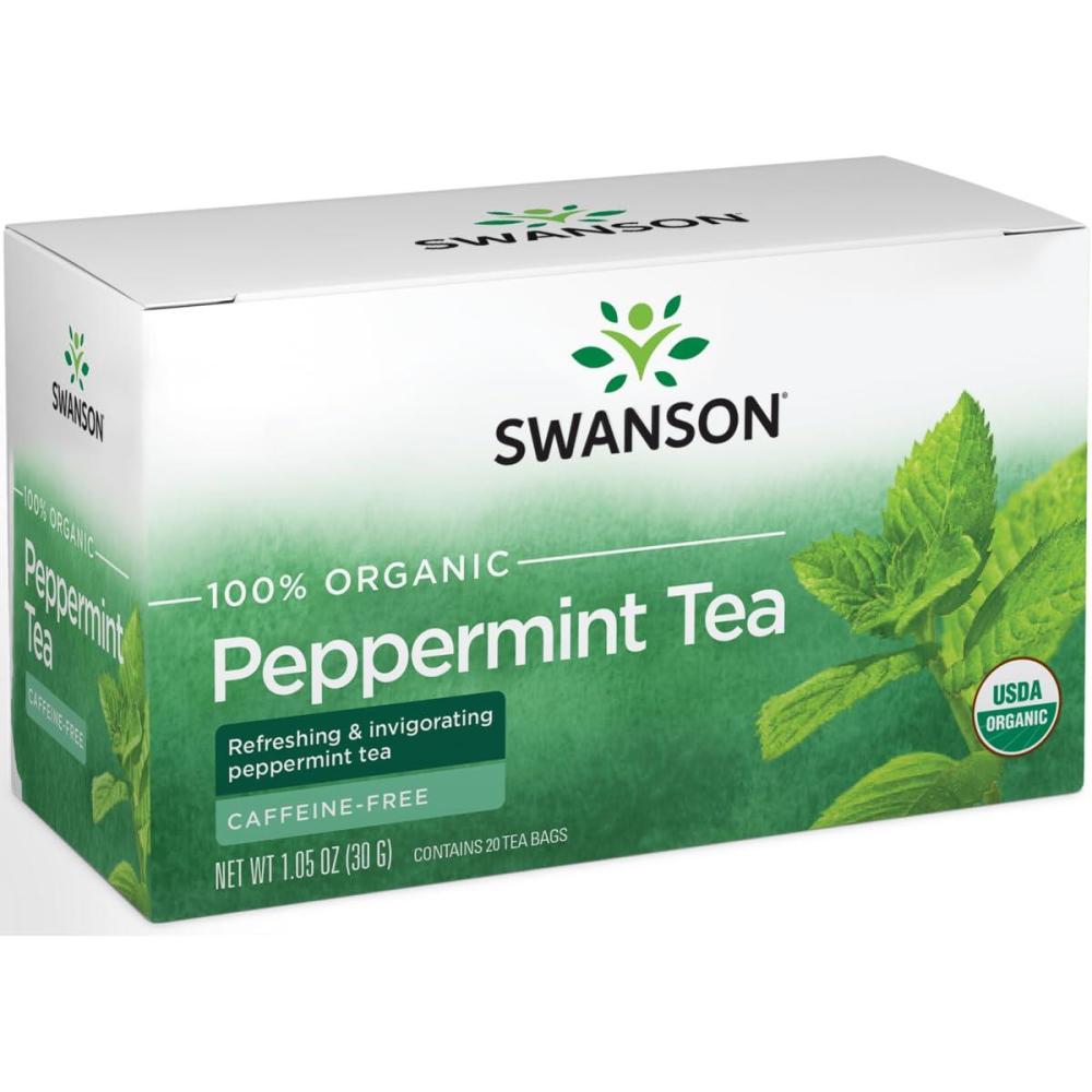 imageSwanson 100 Certified Organic Peppermint Tea 20 BagS