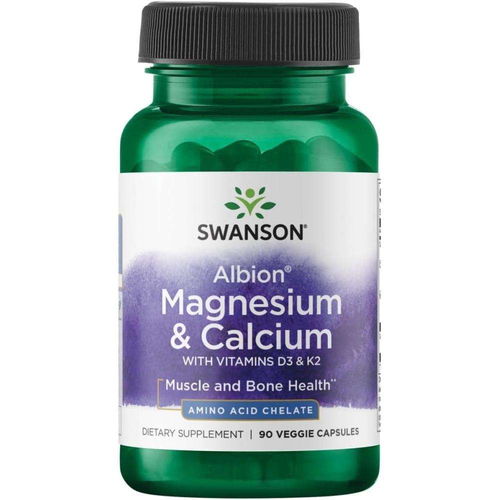 imageSwanson Albion Chelated Magnesium ampamp Calcium 21 90 Veg Capsules