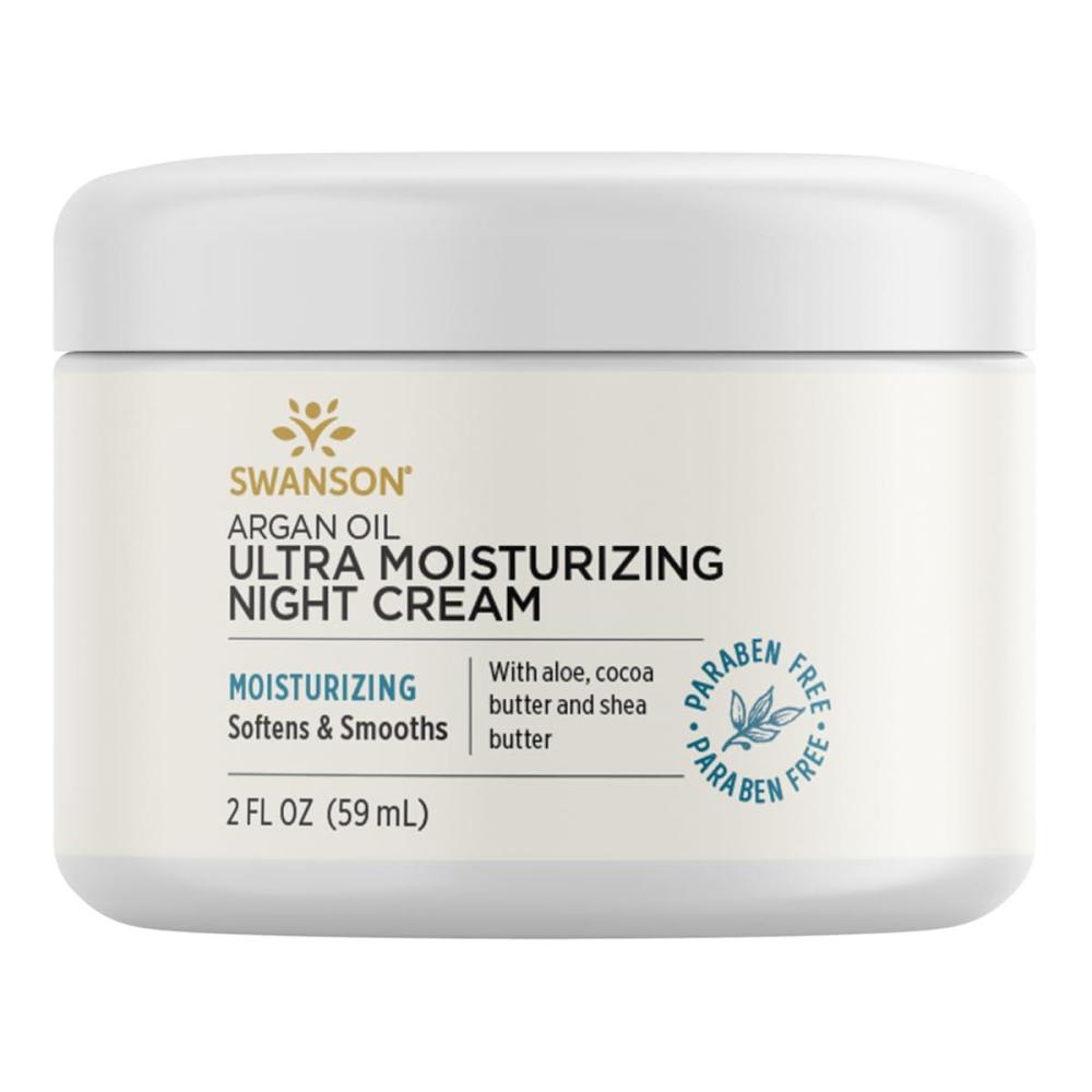 imageSwanson Argan Oil Ultra Moisturizing Night Cream 2 fl Ounce 59 ml Cream