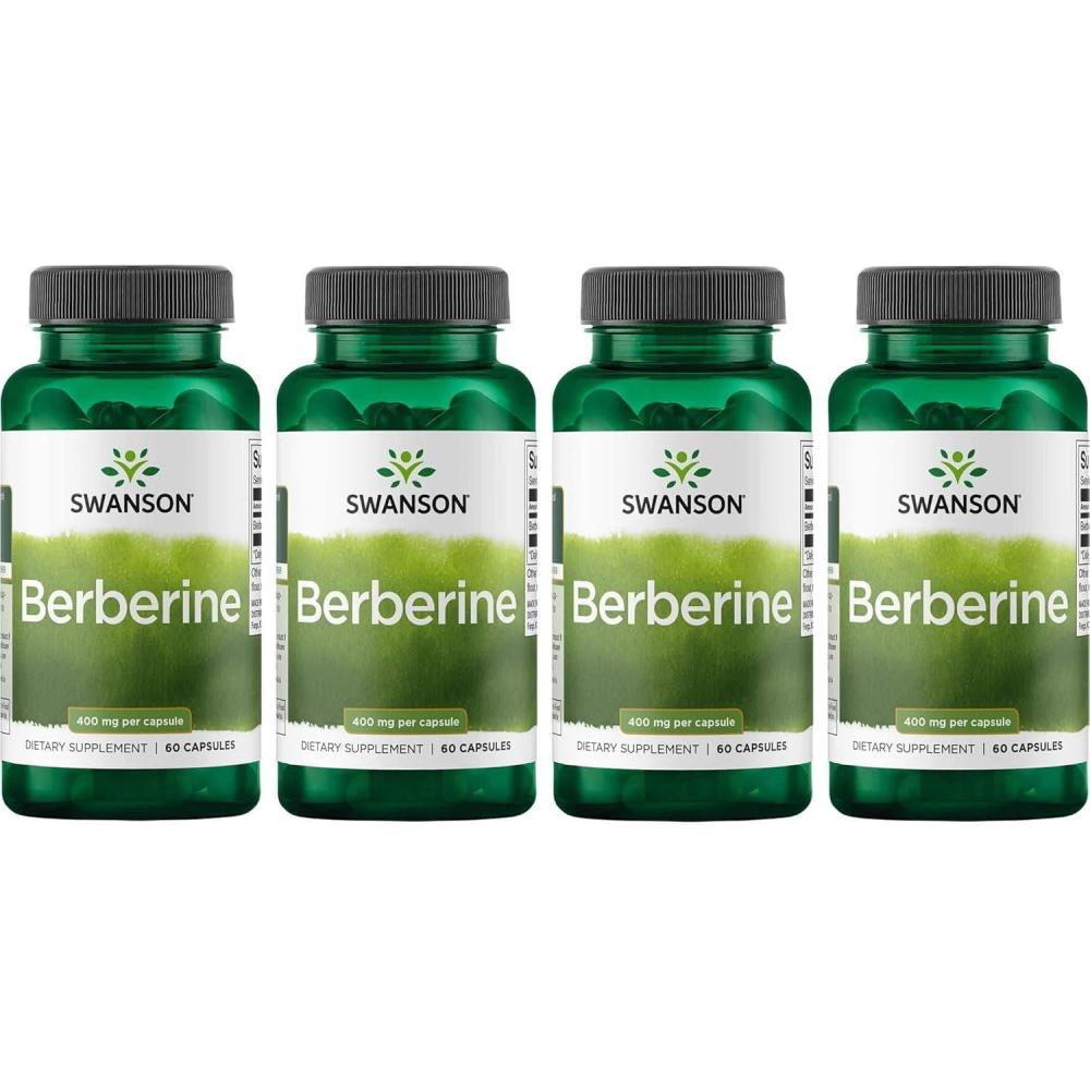 imageSwanson Berberine  Supports Metabolic Health ampamp Heart Health  Contains Standardized Berberine HCl  NonGMO ampamp GlutenFree  60 Vegan Capsules240 Count Pack of 1