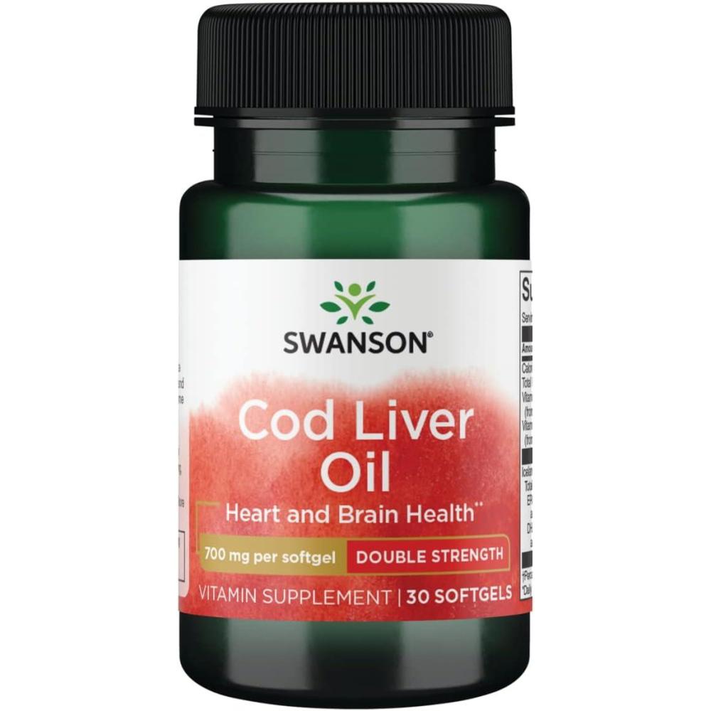 imageSwanson COD Liver Oil DBLStrength 30 SGELS