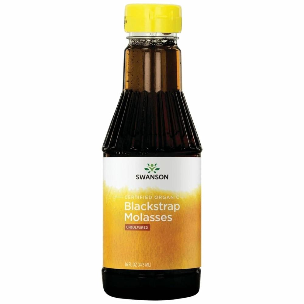 imageSwanson Certified Organic Blackstrap Molasses 16 fl Ounce 473 ml Liquid