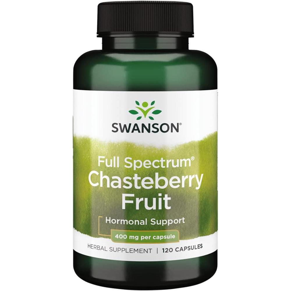 imageSwanson Chasteberry Fruit  Herbal Supplement Promoting Womens Health ampamp Menopausal ampamp Menstrual Support  May Support Balance ampamp Skin Health  120 Capsules 400mg Each