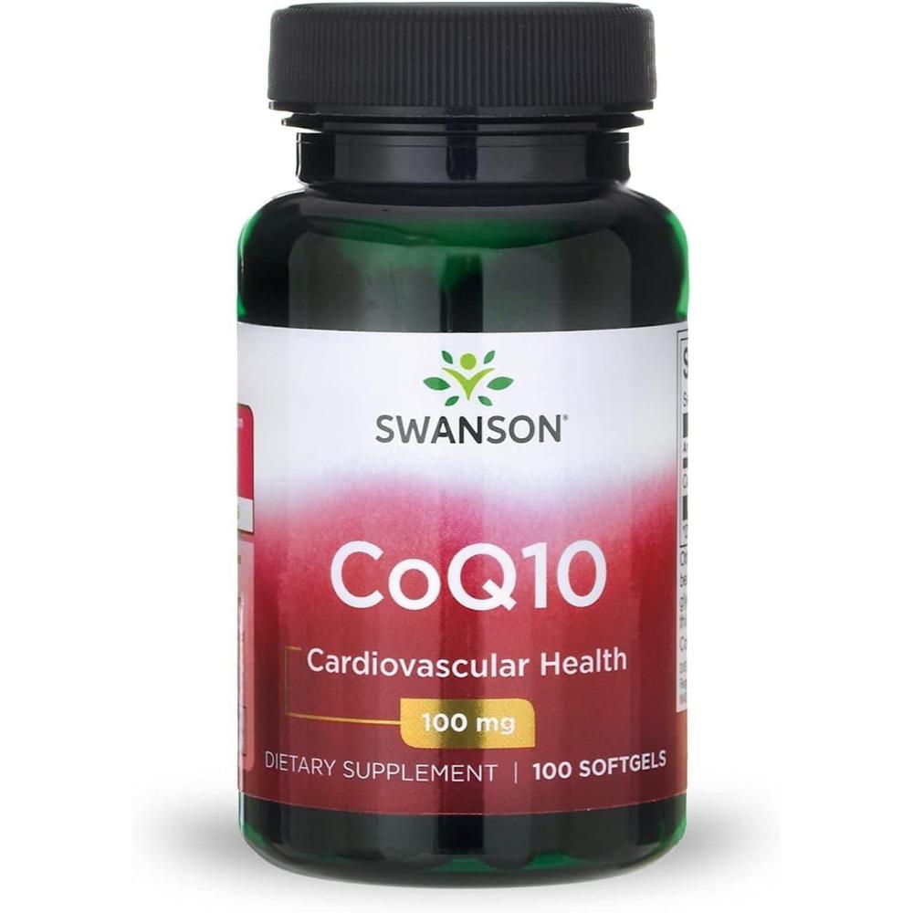imageSwanson CoQ10 Energy Antioxidant Support Coenzyme Q10 Supplement 100 Softgels 100mg Each