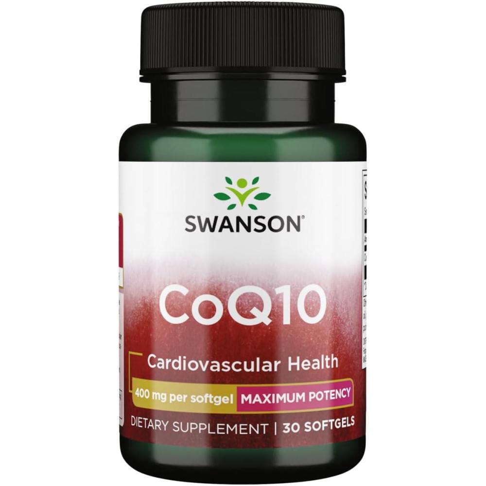 imageSwanson CoQ10 Helps Promote Heart Health Energy Support ampamp Aids Overall Cardiovascular System Health Helps Maintain Coenzyme Q10 Supplement 30 Softgels 400mg Each