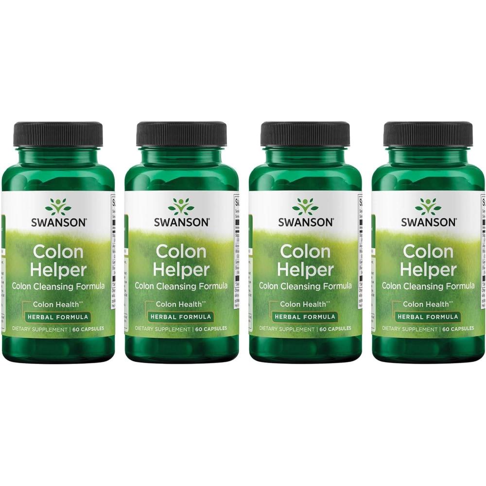 imageSwanson Colon Helper  Promotes Digestive Health Using Vervain Goldenseal Root Slippery Elm Bark ampamp More  Herbal Supplement Aiding Healthy Eliminations  60 Capsules 2 Pack60 Count Pack of 4