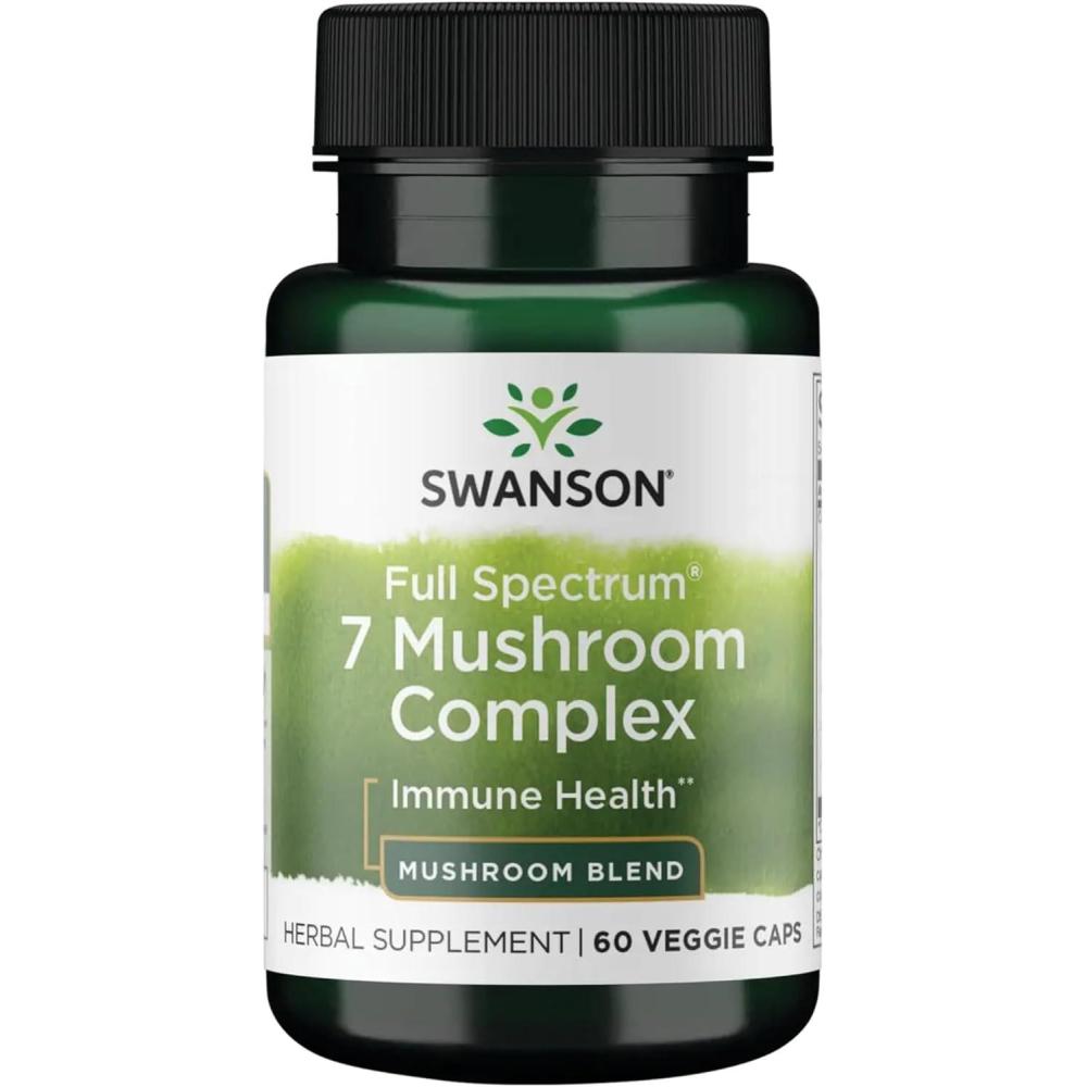 imageSwanson Full Spectrum 7 Mushroom Complex 60 Veg Capsules