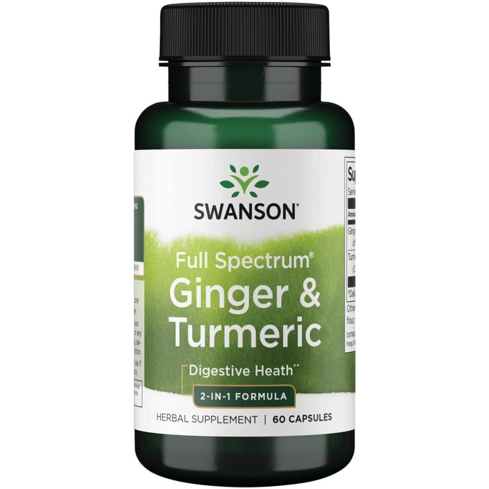 imageSwanson Full Spectrum Ginger ampamp Turmeric 60 Capsules