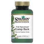 imageSwanson FullSpectrum Cramp Bark Supplement Natural Herbal Supplement Promoting Muscle Support for Womens Health 60 Capsules 500mg Each