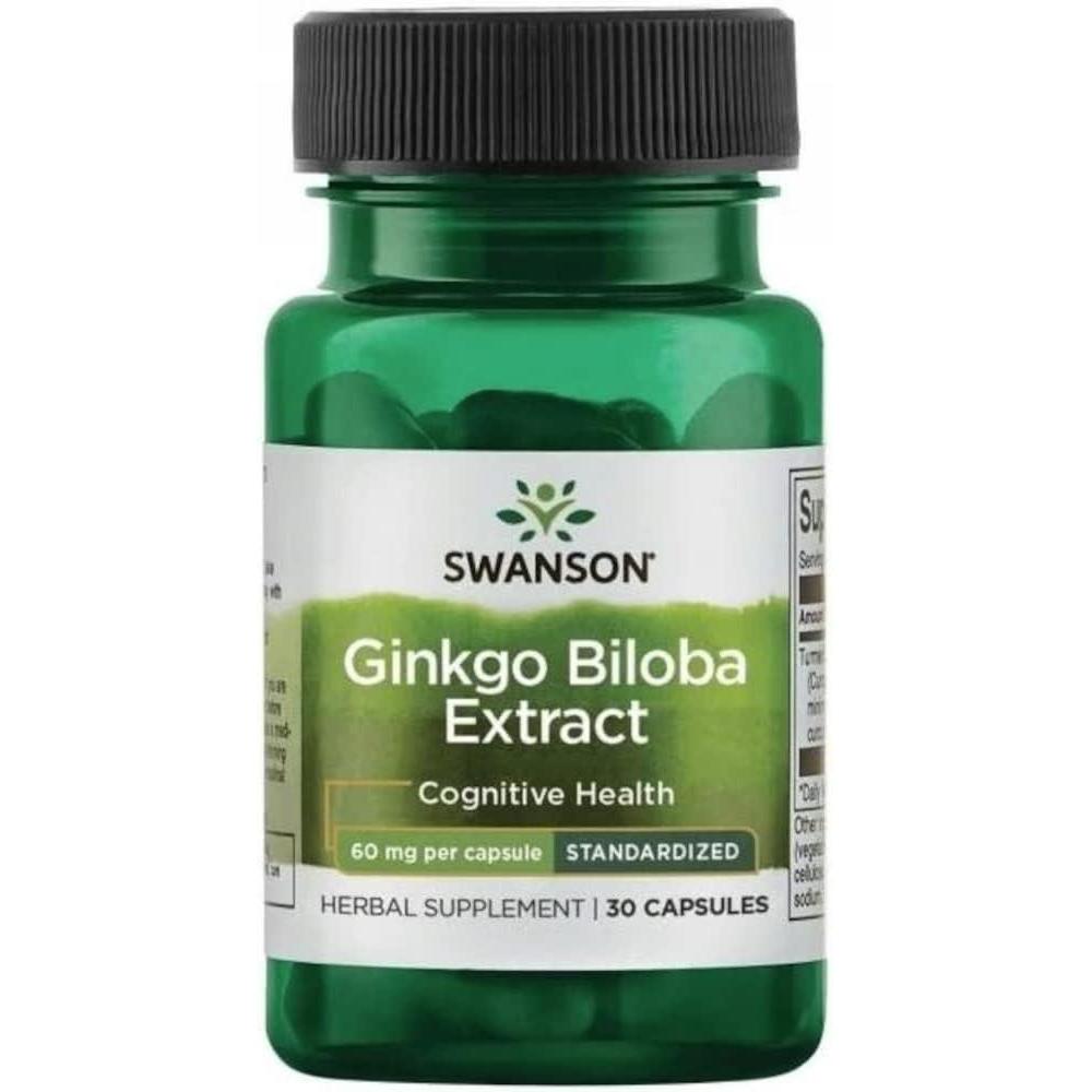 imageSwanson Ginkgo Biloba Extract 60 Milligrams 30 Capsules