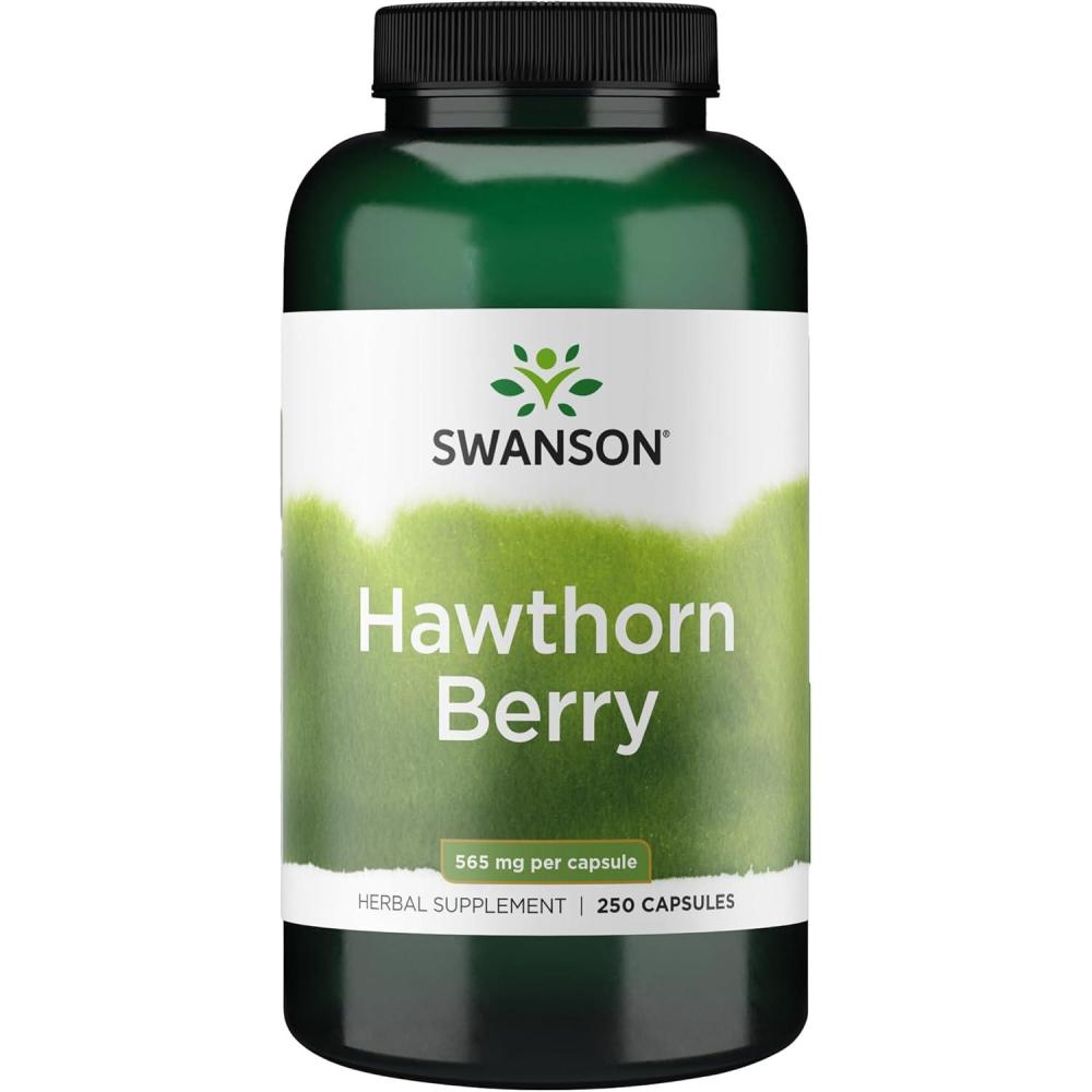 imageSwanson Hawthorn Berry  Antioxidant Circulation Support 250 Capsules 565 mg Each