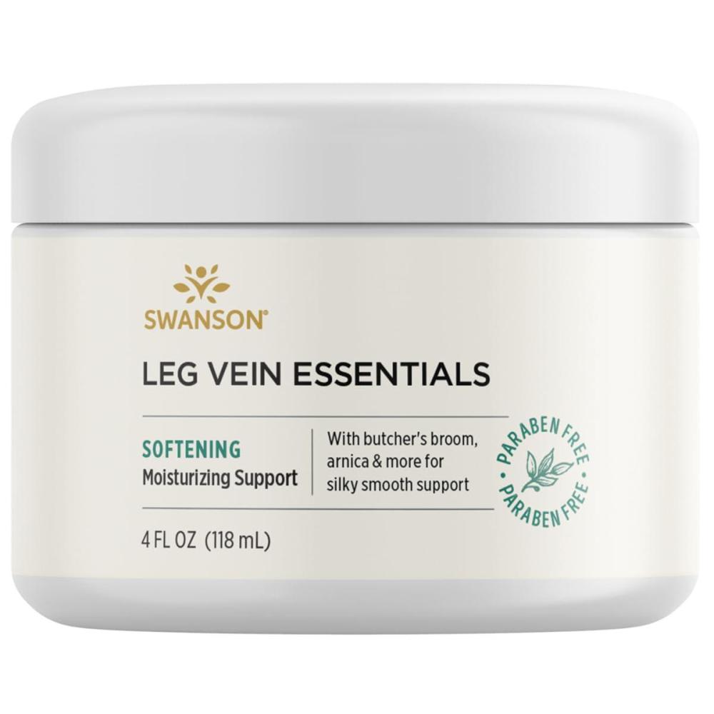 imageSwanson Leg Vein Essentials Cream  4 fl Ounce 118 ml  Supportive Cream for Healthy Leg Veins and Circulation