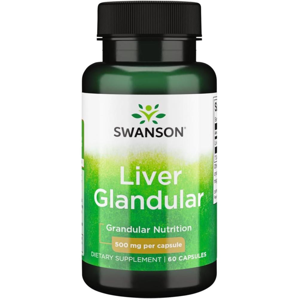 imageSwanson Liver Glandular 500 Milligrams 60 Capsules