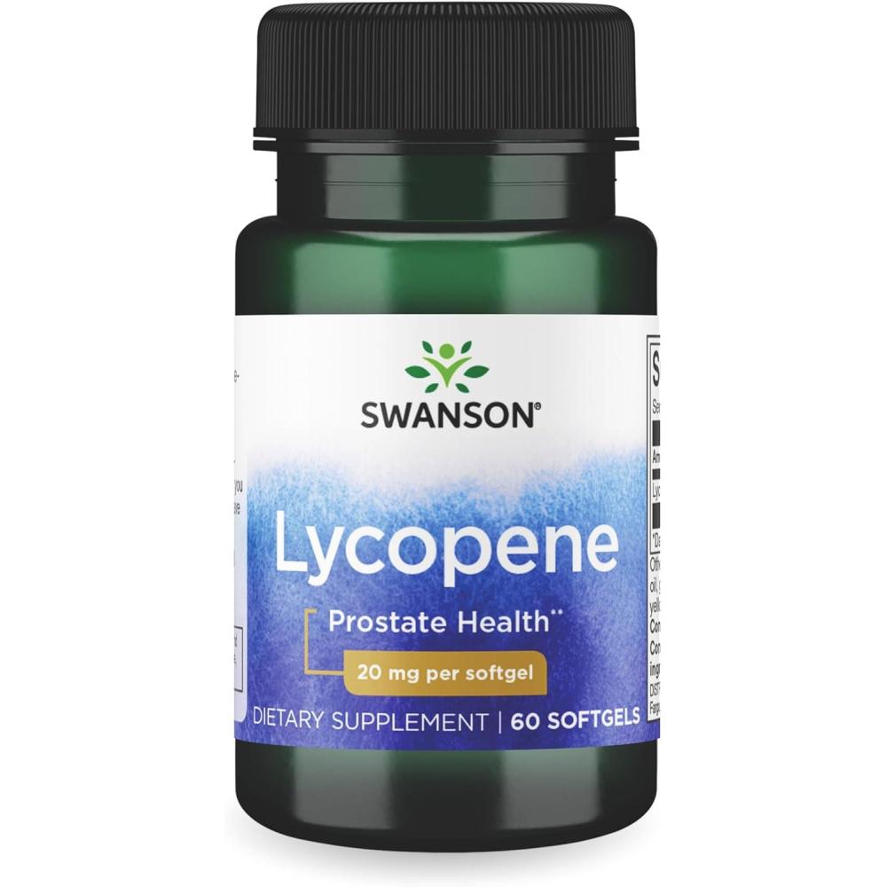 imageSwanson LycopeneNatural Mens Health Supplement Promoting Prostate ampamp Heart Health Supports Blood Pressure Within a Normal Range 60 Softgels60 Count Pack of 1