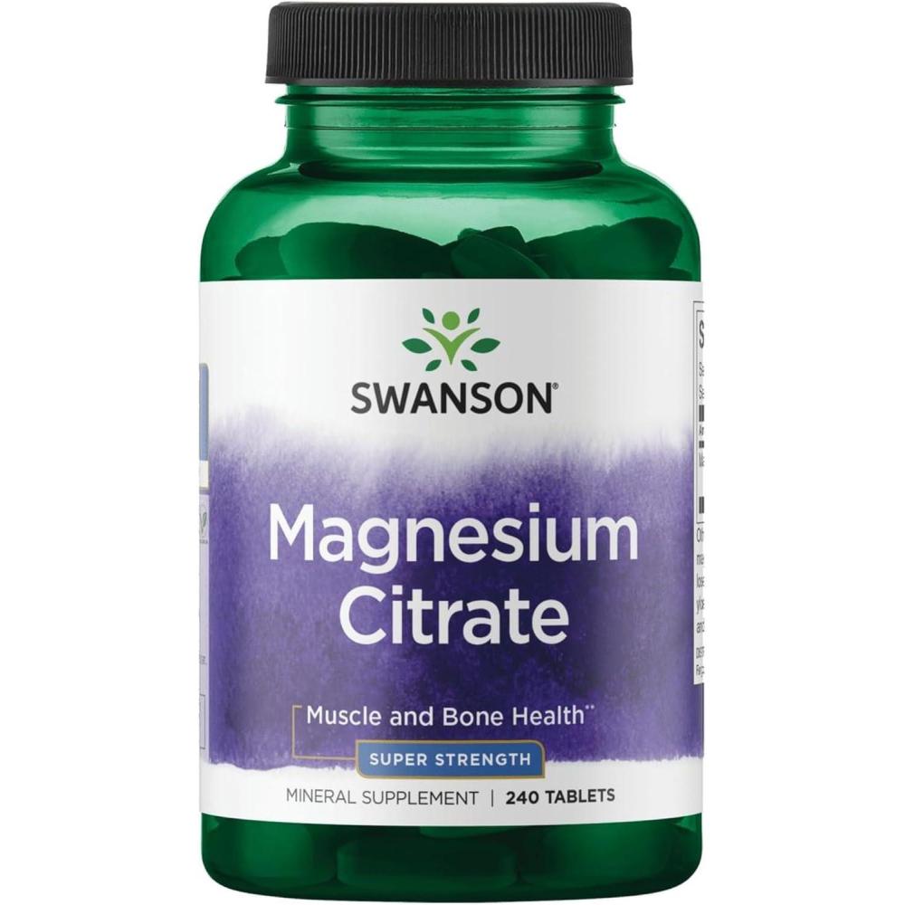 imageSwanson Magnesium Citrate Super Strength 1125 mg 240 Tabs