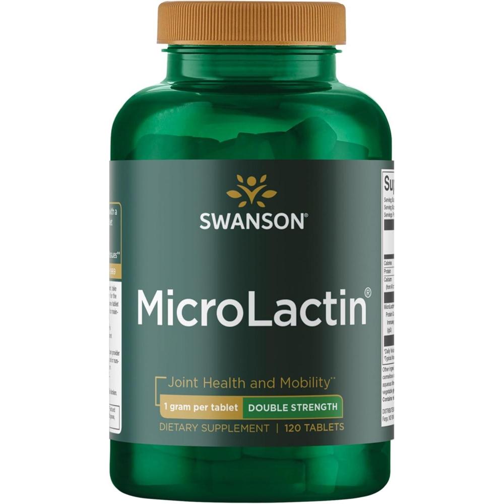 imageSwanson Microlactin Double Strength 1000 Milligrams 120 Tabs