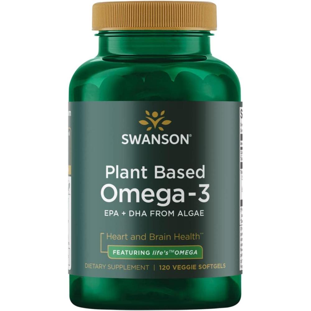 imageSwanson Plant Based Omega3 300 Milligrams 120 Veg Sgels Fish Oil