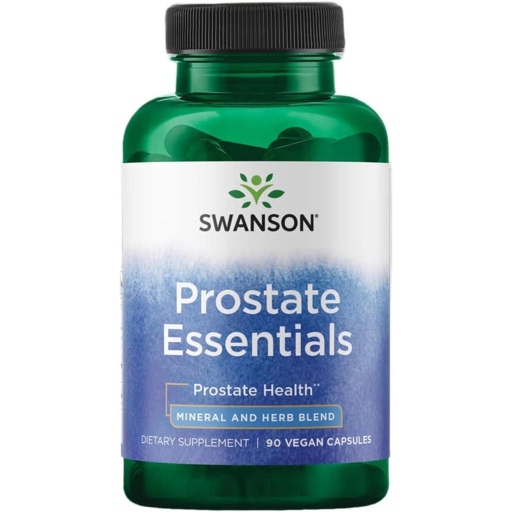 imageSwanson Prostate Essentials  Mineral and Herbal Supplement Promoting Prostate Health Support  Zinc andSaw Palmetto Formula Aiding Urinary Tract Flow and Bladder Control 90 Veggie Capsules 1 Pack