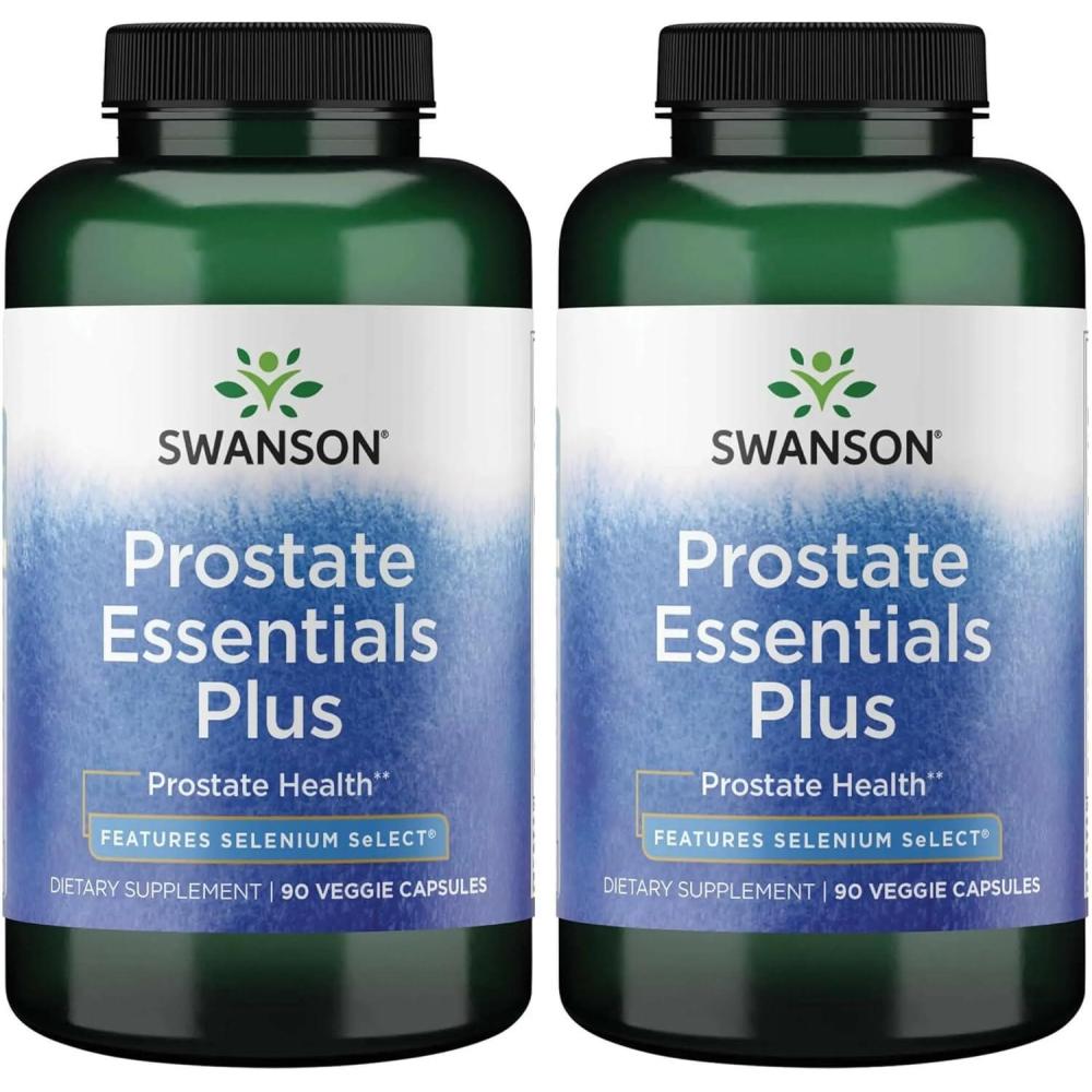 imageSwanson Prostate Plus  Natural Supplement for Men Promoting Healthy Urinary Tract Flow ampamp Frequency  Supporting Overall Prostate Health  180 Veggie Capsules 2 Pack90 Count Pack of 2