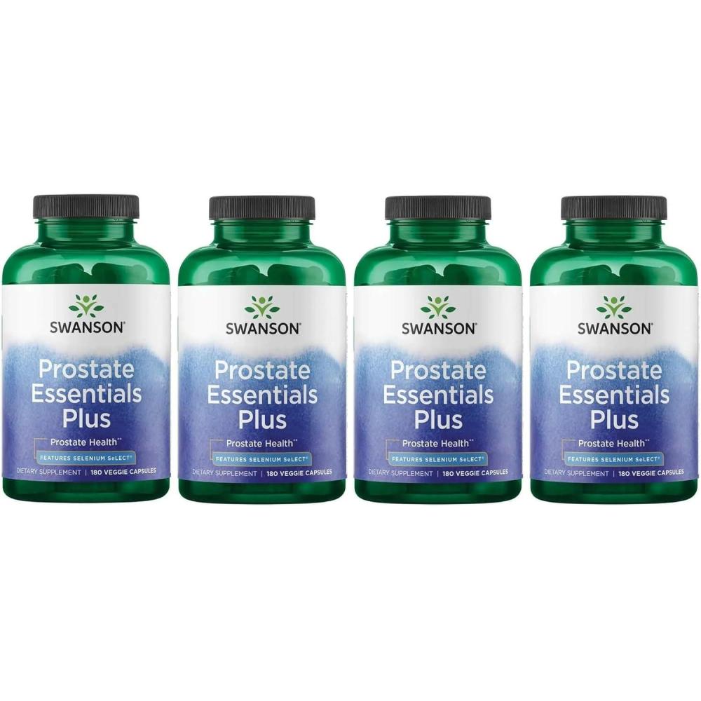 imageSwanson Prostate Plus  Natural Supplement for Men Promoting Healthy Urinary Tract Flow ampamp Frequency  Supporting Overall Prostate Health  180 Veggie Capsules 2 Pack180 Count Pack of 4