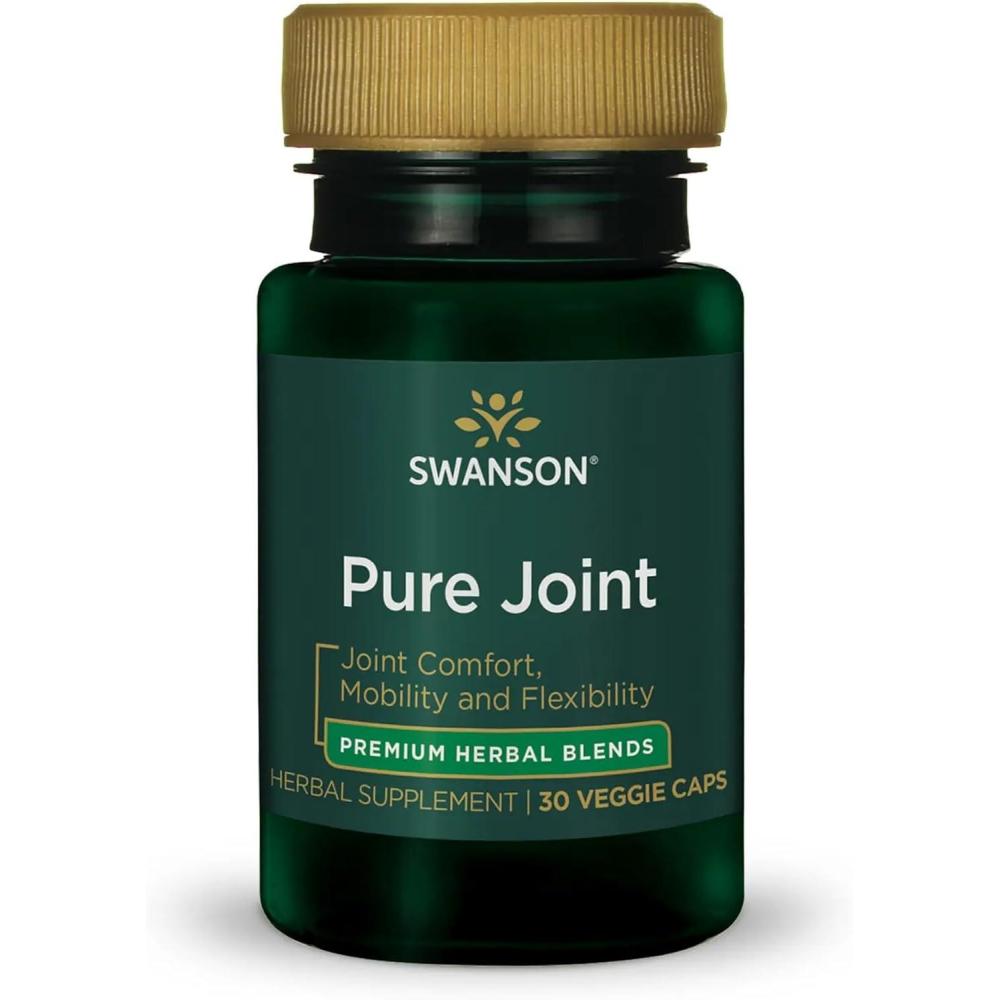 imageSwanson Pure Joint Health Mobility Flexibility Comfort Cartilage Connective Tissue Support Herbal Supplement 30 Veggie Capsules Veg Caps Vegan