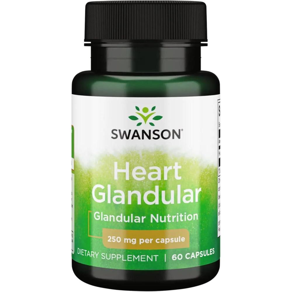 imageSwanson Raw Heart Glandular 250 Milligrams 60 Capsules