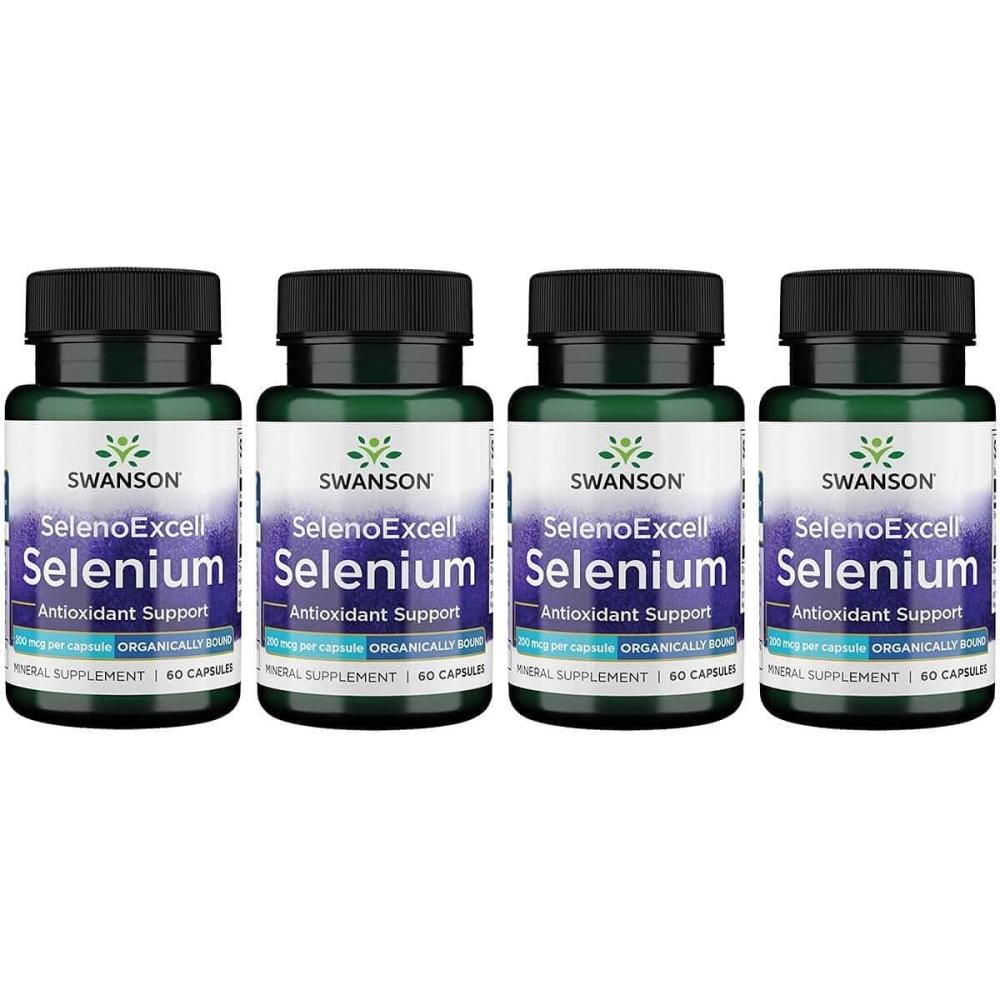 imageSwanson Selenoexcell Selenium 200 mcg 60 Capsules 4 Pack