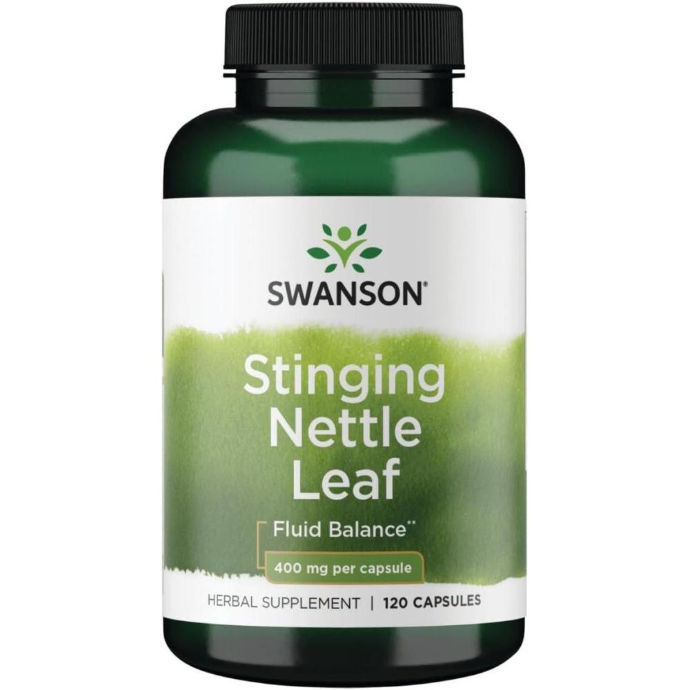 imageSwanson Stinging Nettle Leaf Urtica Dioica  Herbal Supplement Promoting Urinary Tract ampamp Respiratory Health Support  May Support Healthy Fluid Balance  120 Capsules120 Count Pack of 1