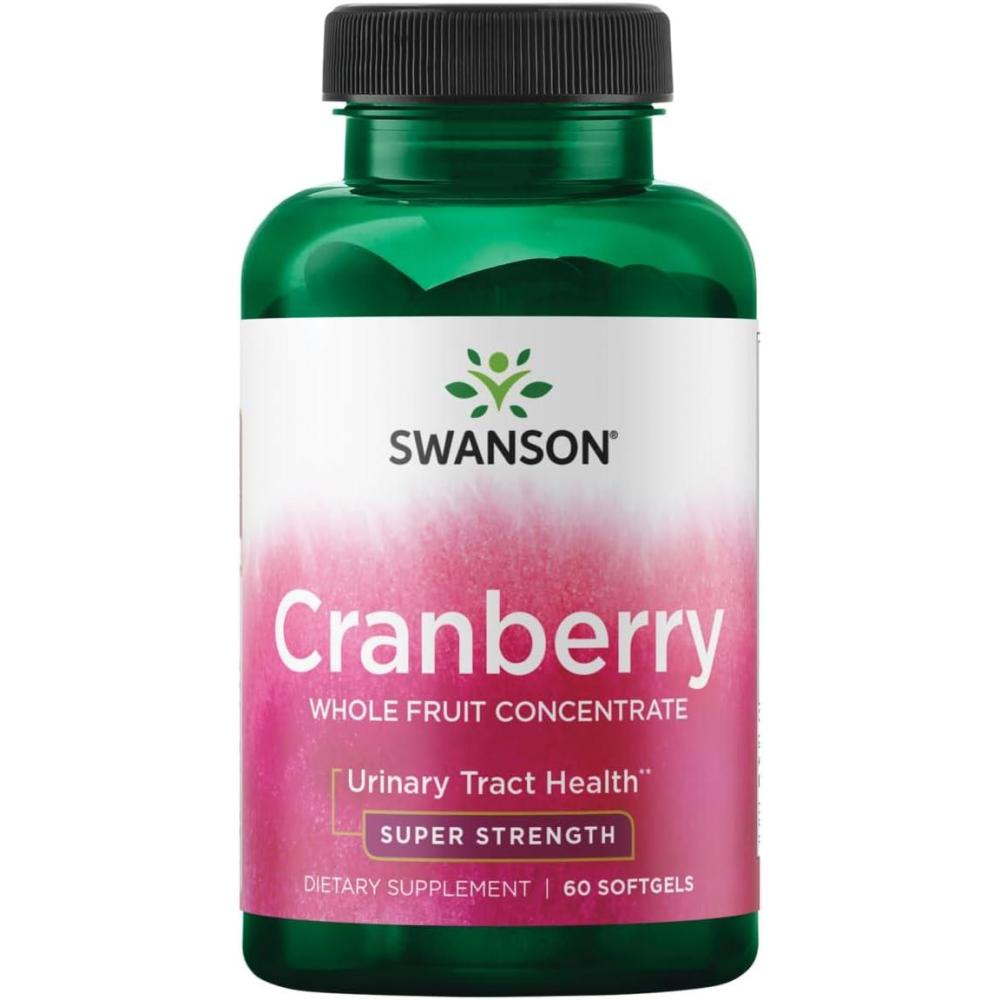 imageSwanson Super Strength Cranberry Whole Fruit Concentrate 420 Milligrams 60 Sgels