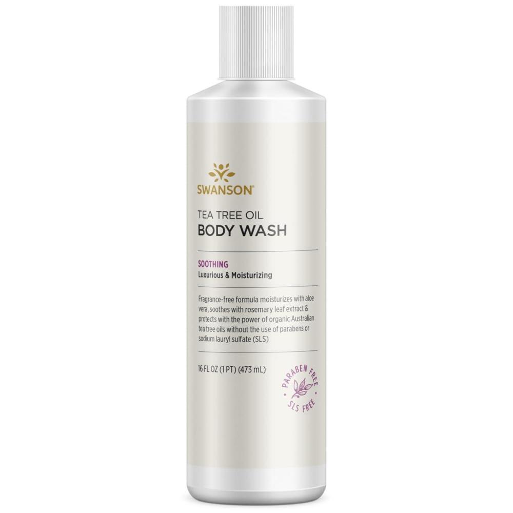 imageSwanson Tea Tree Oil Body Wash 16 fl Ounce 1 pt 473 ml Liquid