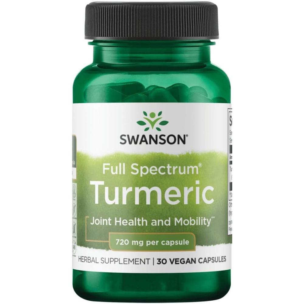 imageSwanson Turmeric 720 Milligrams 30 Capsules30 Count Pack of 1