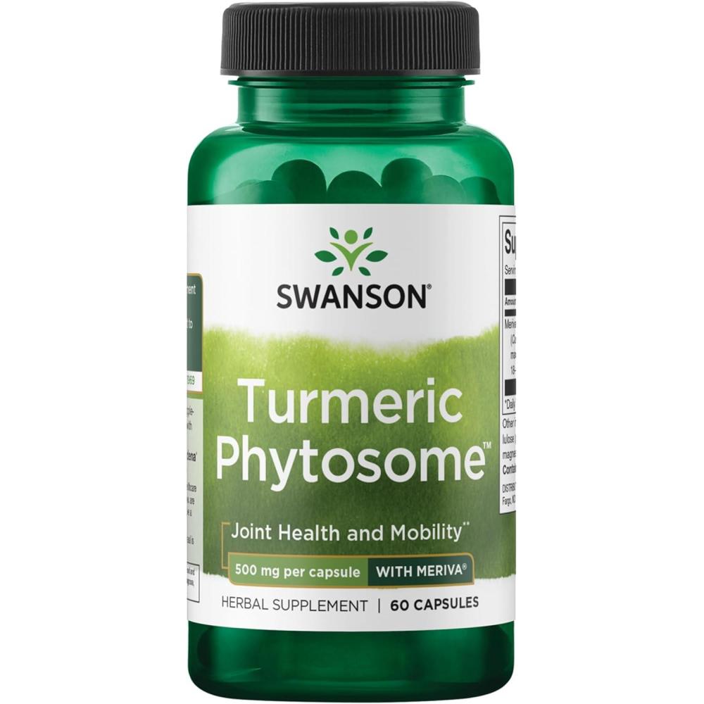 imageSwanson Turmeric Phytosome with Meriva 500 Milligrams 60 Capsules60 Count Pack of 1