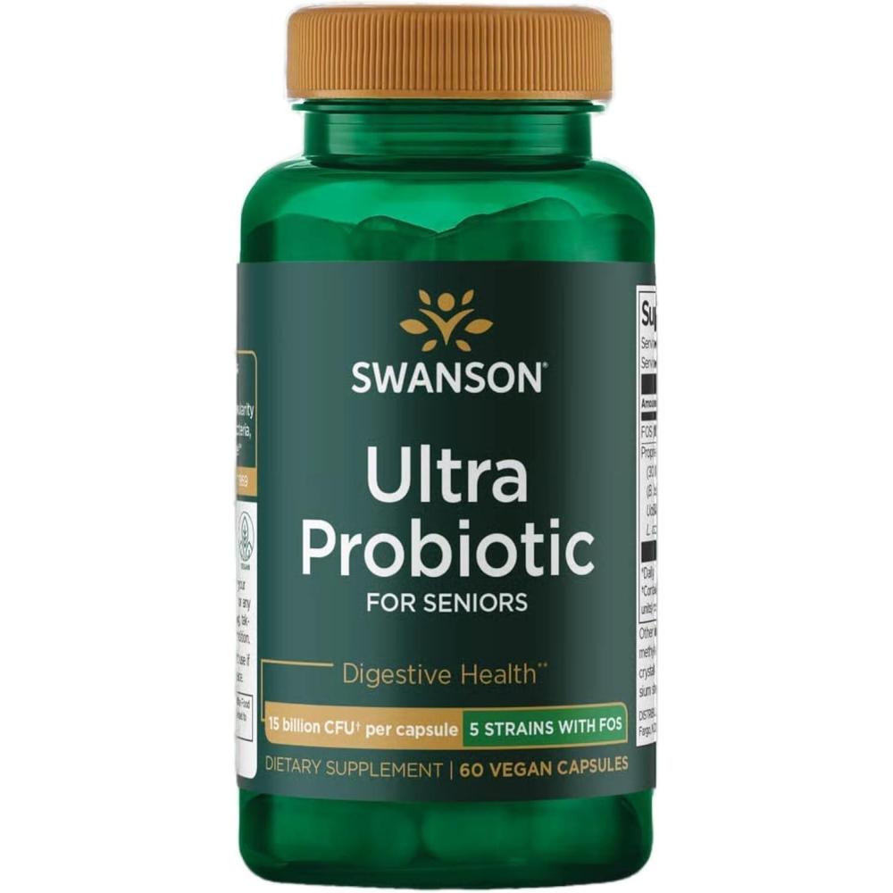 imageSwanson Ultra Probiotic for Seniors 30 Billion Cfu 60 Veg Capsules