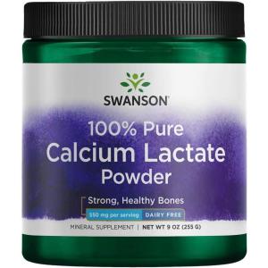 100% Pure & Dairy Free Calcium Lactate 550 mg 9 oz (255 grams) Pwdr