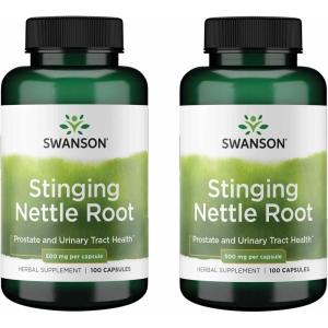 Stinging Nettle Root 500 mg 100 Caps(100 Count (Pack of 2))