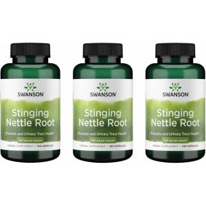 Stinging Nettle Root 500 mg 100 Caps(100 Count (Pack of 3))